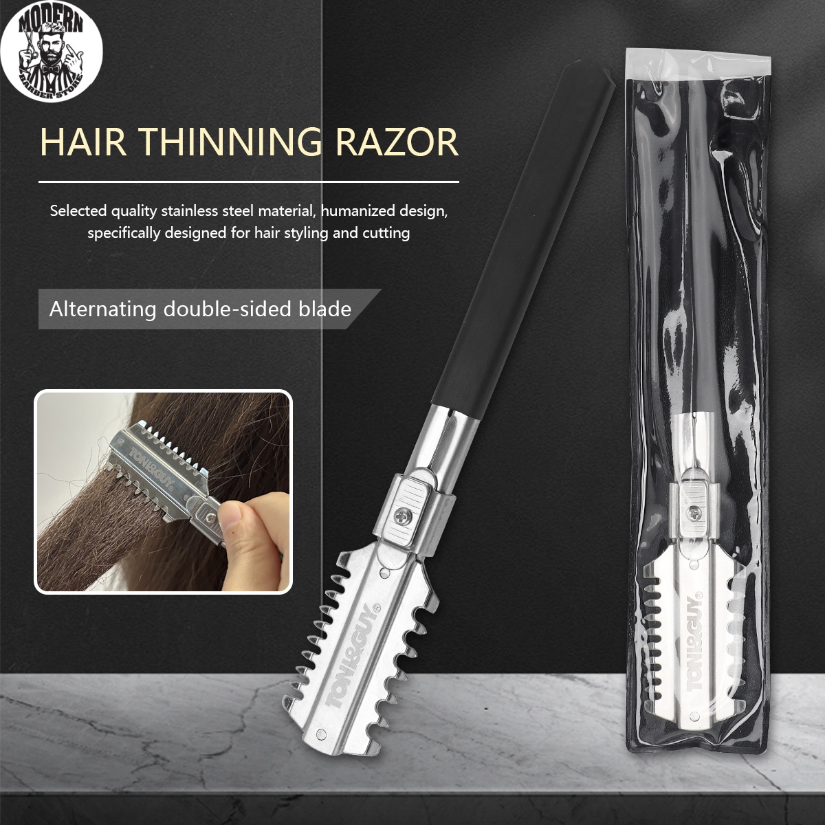 Men'S Grooming Trimmer - 살롱 이중날 면도기 이발칼 수동 헤어
