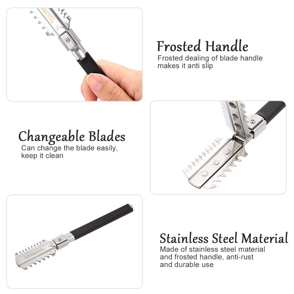 양날 면도 이발 면도기 칼 블레이드 수동 헤어 커팅 도 - Men'S Grooming Trimmer 리뷰 및 가격