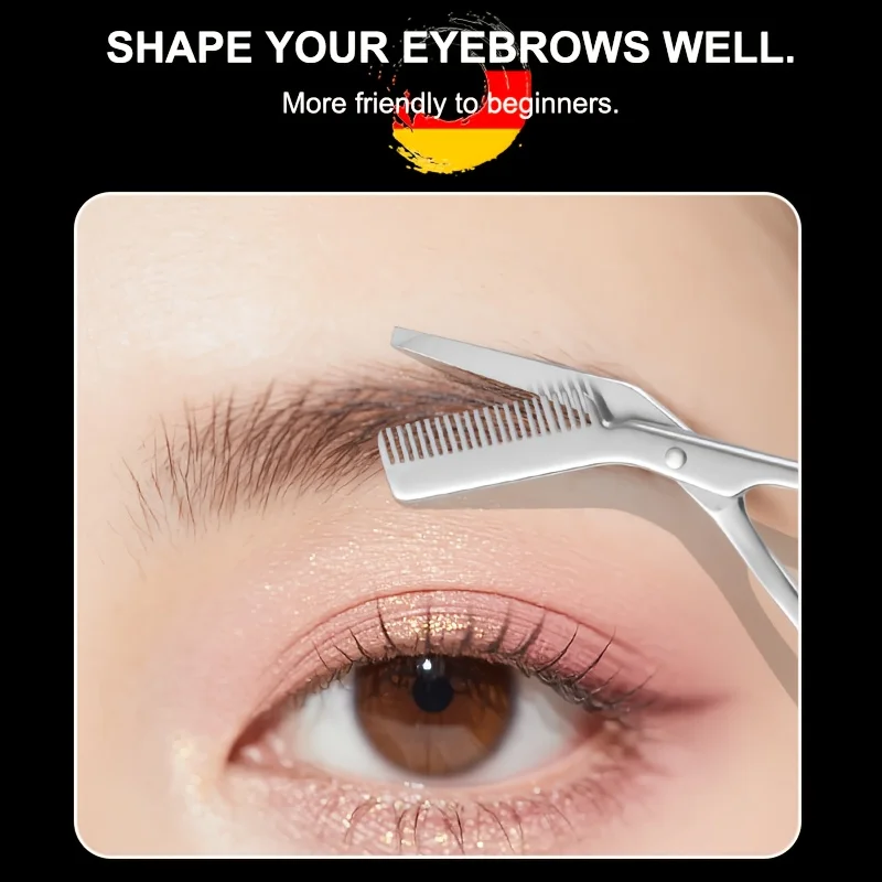 빗이 달린 스테인리스 스틸 눈썹 다듬기 가위, 남녀 공 - Men'S Grooming Eyebrow Trimming 리뷰 및 가격