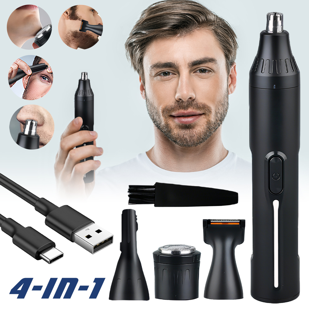 휴대용 4 in 1 남성용 페이셜 그루밍 키트, USB - Men'S Grooming Eyebrow Trimming 리뷰 및 가격
